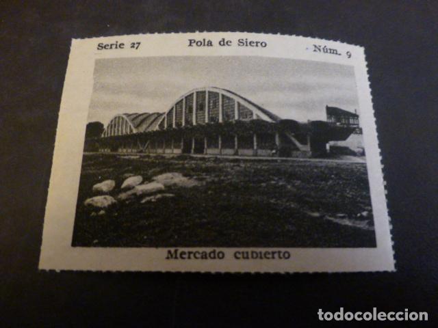 Collectable Antique Stickers: POLA DE SIERO ASTURIAS MERCADO CUBIERTO ANTIGUO ANTIGUO CROMO A&Ntilde;OS 30