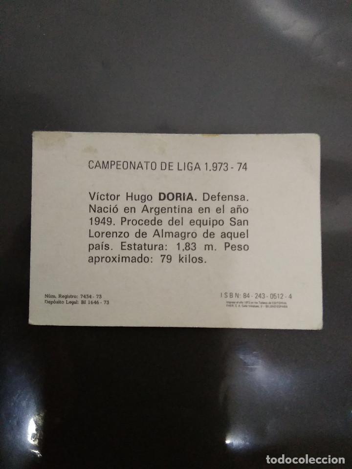Coleccionismo cromos antiguos: DORIA - Foto 2