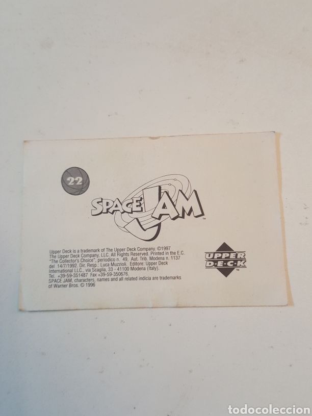 Coleccionismo cromos antiguos: Cromo Space Jam N&deg; 22 Upper Deck 1997 - Foto 2