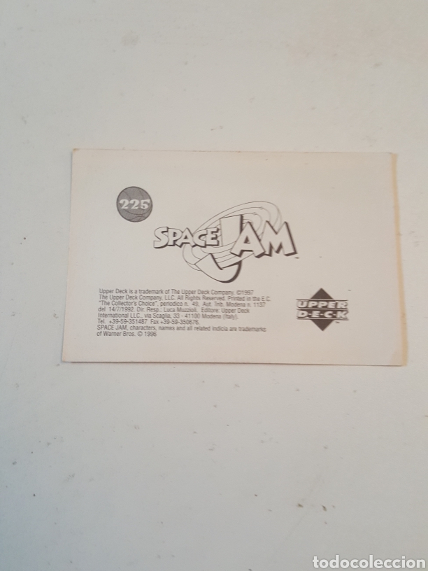Coleccionismo cromos antiguos: Cromo Space Jam N&deg; 225 Upper Deck 1997 - Foto 2