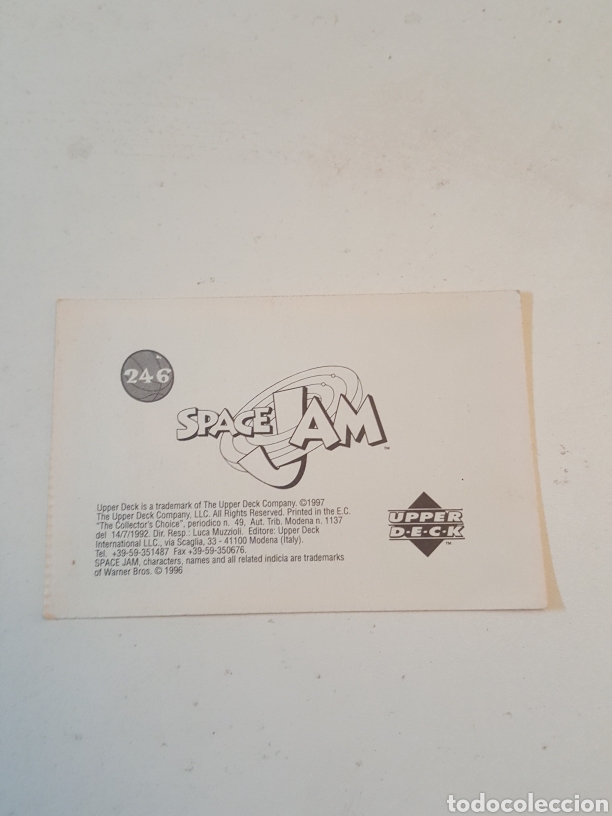 Coleccionismo cromos antiguos: Cromo Space Jam N&deg; 246 Upper Deck 1997 - Foto 2
