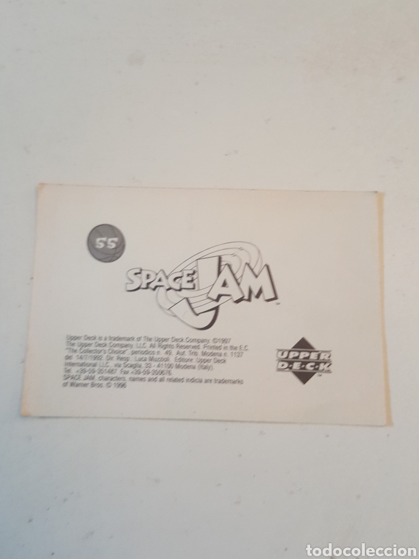 Coleccionismo cromos antiguos: Cromo Space Jam N&deg; 55 Upper Deck 1997 - Foto 2