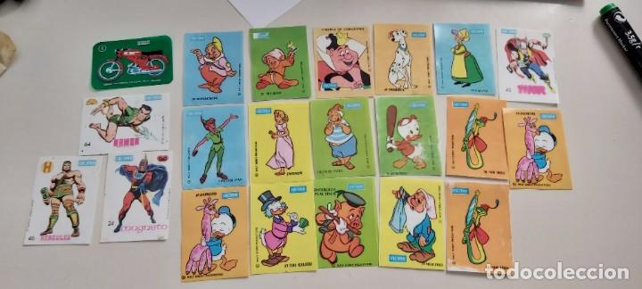 Coleccionismo Cromos antiguos: ANTIGUOS CROMOS PANRICO CROPAN LOTE SUPER HEROES Y DISNEY