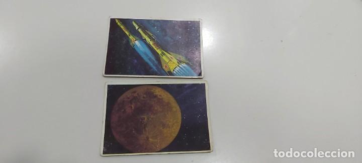 Coleccionismo cromos antiguos: 2 CROMOS DUNKIN DEL ESPACIO - Foto 1