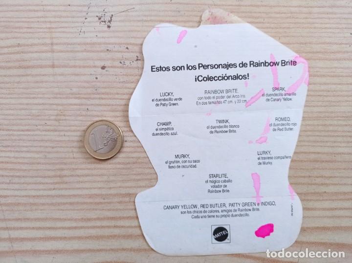 Coleccionismo cromos antiguos: Cromo Rainbow Brite Lurky - Mattel - Foto 2