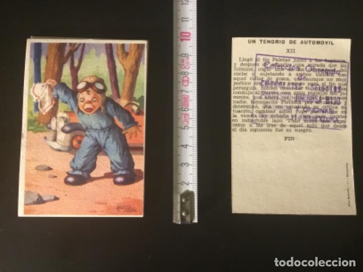 Collectable Antique Stickers: Cuentos infantiles Un tenorio de autom&oacute;vil colecci&oacute;n completa 12 cromos sello Juncosa