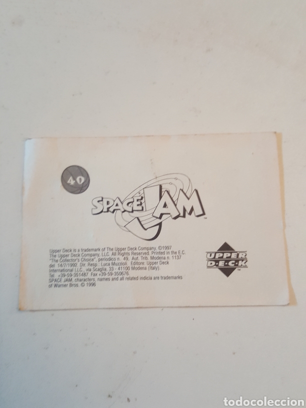 Coleccionismo cromos antiguos: Cromo N&deg; 40 Space Jam Upper Deck 1997 - Foto 2