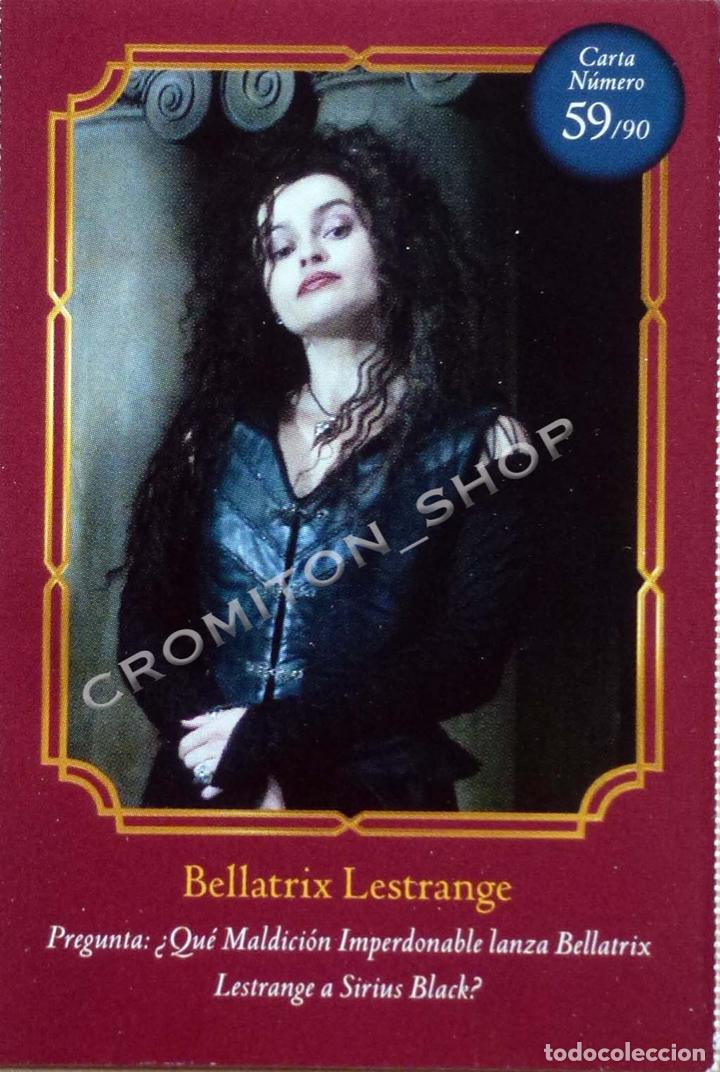 Coleccionismo cromos antiguos: N&ordm; 59 BELLATRIX LESTRANGE - HARRY POTTER WIZARDING WORLD - CARREFOUR - Foto 1