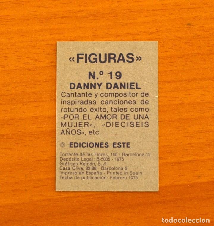 Coleccionismo cromos antiguos: Figuras - N&ordm; 19, Danny Daniel - Ediciones Este 1975 - Nunca pegado - Foto 2