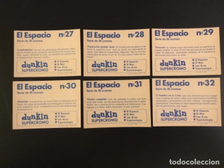 Coleccionismo cromos antiguos: S&uacute;percromo dunkin El espacio completa serie 36 cromos - Foto 9