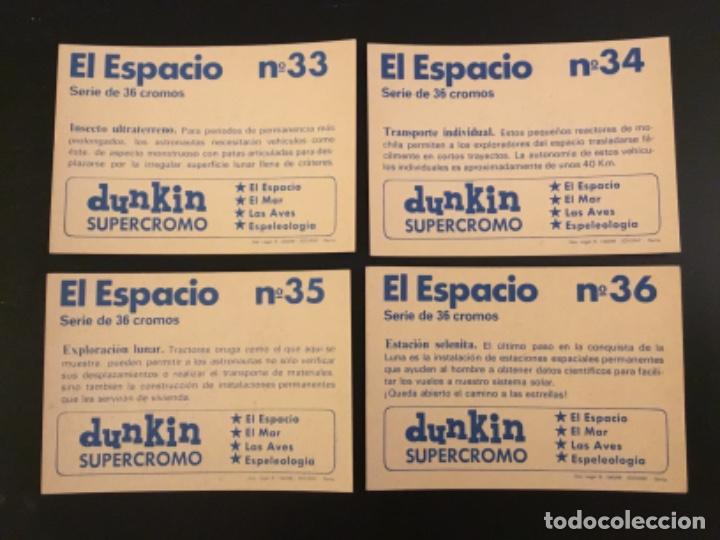 Coleccionismo cromos antiguos: S&uacute;percromo dunkin El espacio completa serie 36 cromos - Foto 11
