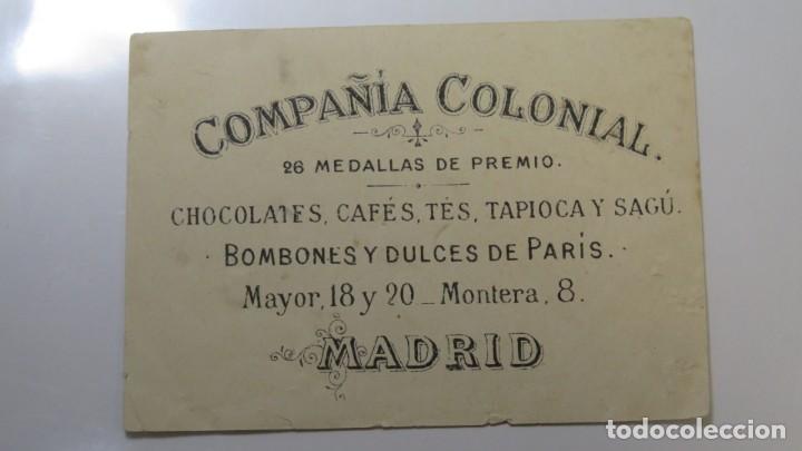 Coleccionismo cromos antiguos: CROMO. COMPA&Ntilde;IA COLONIAL - Foto 2