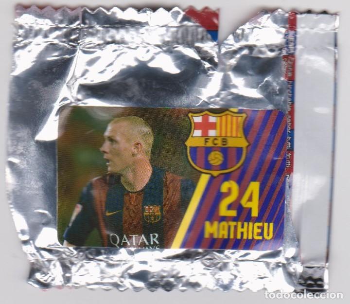 Coleccionismo cromos antiguos: chicle bar&ccedil;a -- 24 mathieu - Foto 1