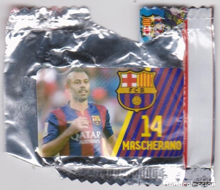 Coleccionismo cromos antiguos: chicle bar&ccedil;a -- 14 mascherano - Foto 1