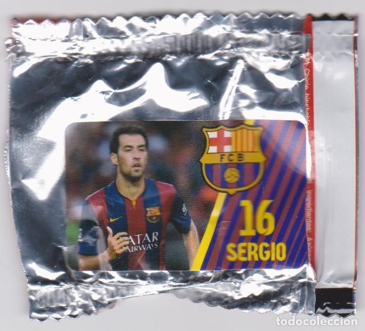 Coleccionismo cromos antiguos: chicle bar&ccedil;a -- 16 sergio busquets - Foto 1