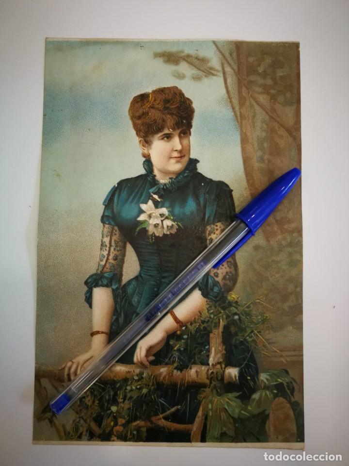 Coleccionismo cromos antiguos: CROMO MUJER - Foto 1