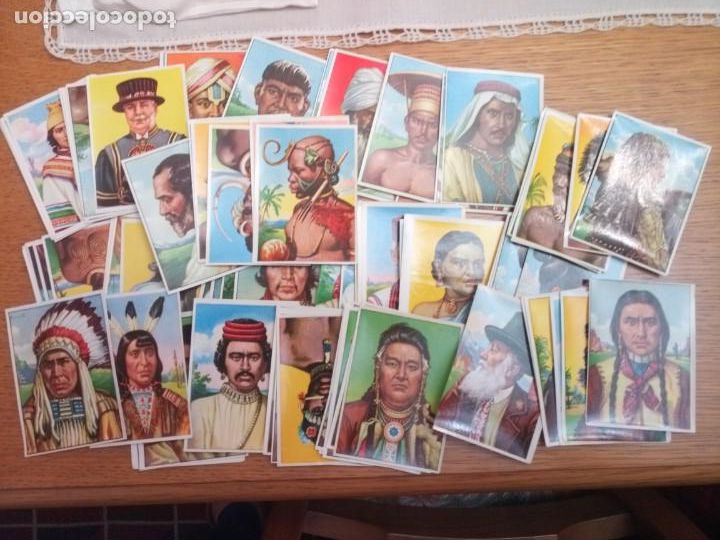 Coleccionismo cromos antiguos: Lote cromos razas humanas.. unos 85 - Foto 1