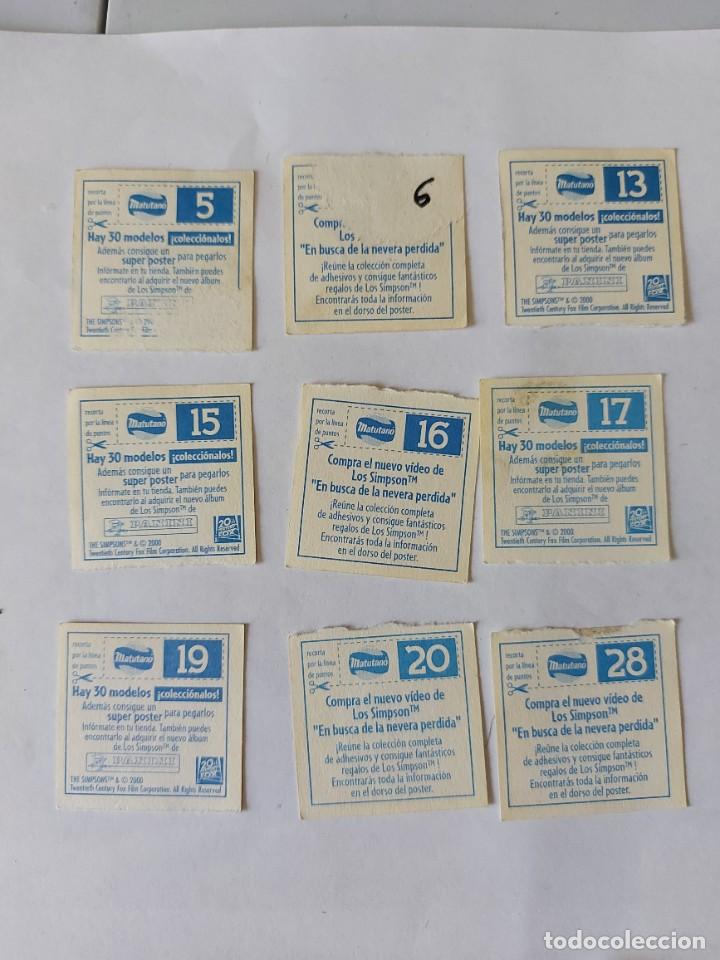 Coleccionismo cromos antiguos: Matutano simpsons - Foto 2