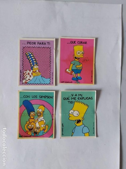 Coleccionismo cromos antiguos: Bollycao simpsons - Foto 1
