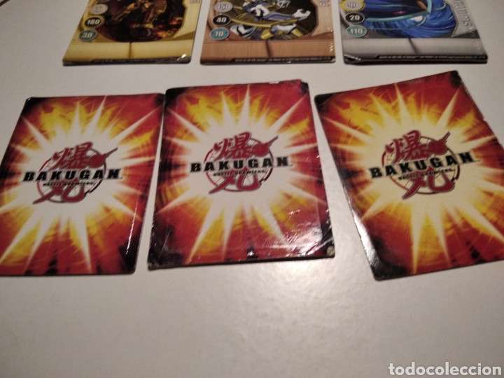Coleccionismo cromos antiguos: 6 cartas Bakugan - Foto 6