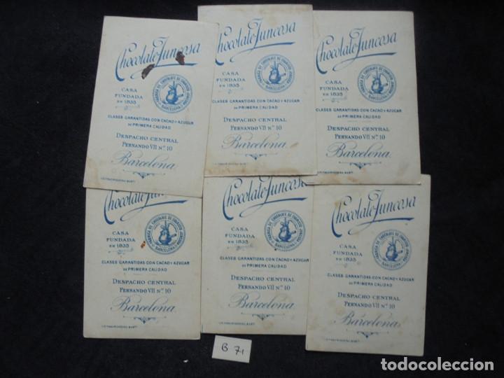 Coleccionismo cromos antiguos: Lote 6 cromos Cristobal Colon. Choc. Juncosa - Foto 2