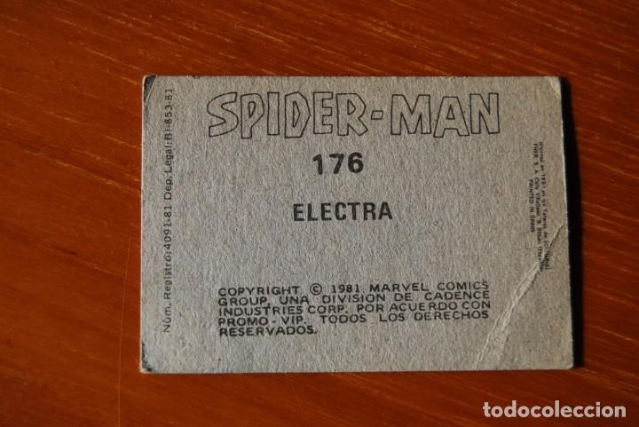 Coleccionismo cromos antiguos: Cromo Spiderman N.176 Electra 1981 - Foto 2
