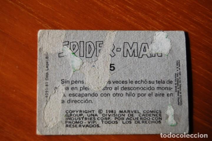 Coleccionismo cromos antiguos: Cromo Spiderman N.85 1981 - Foto 2