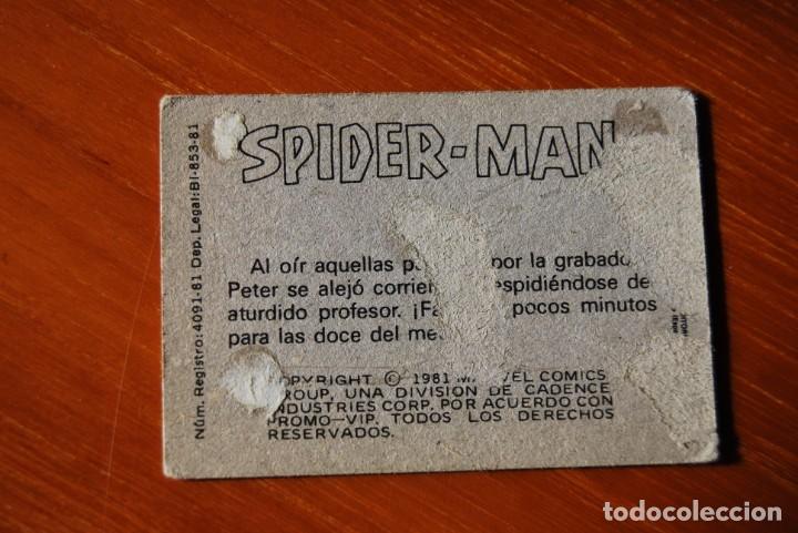 Coleccionismo cromos antiguos: Cromo Spiderman N.107. 1981 - Foto 2