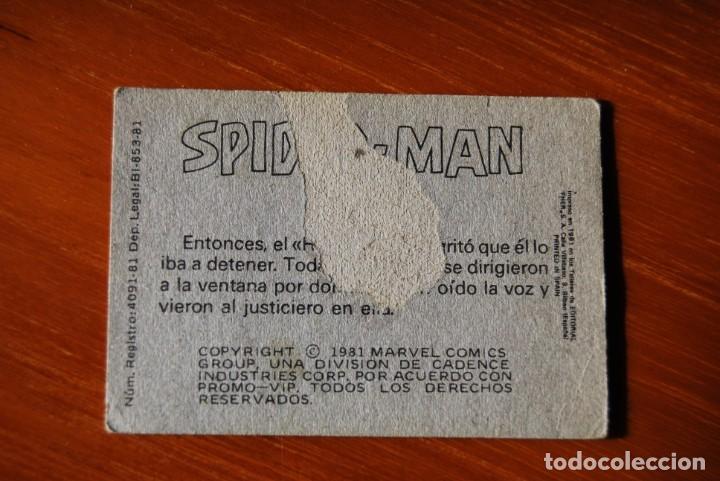 Coleccionismo cromos antiguos: Cromo N.128 Spiderman 1981 - Foto 2