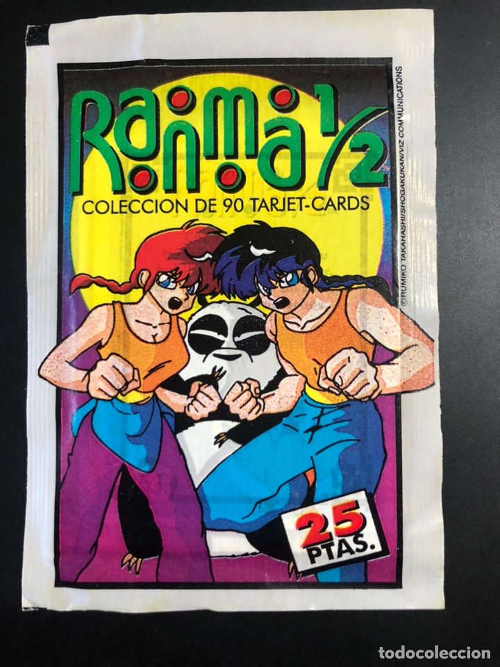Coleccionismo cromos antiguos: SOBRE CROMOS SIN ABRIR RANMA 1/2 VERSI&Oacute;N AMARILLO - Foto 1