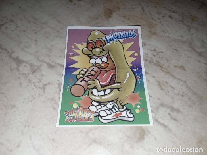 Coleccionismo Cromos antiguos: Cromo pegatina adhesivo Phoskitos bombers