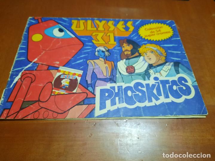 Coleccionismo Cromos antiguos: ULYSES 31. &Aacute;LBUM DE PHOSKITOS. SIN ESTAMPAS. LOMO ABIERTO Y ALGUNA ILUSTRACI&Oacute;N PINTADA A MANO
