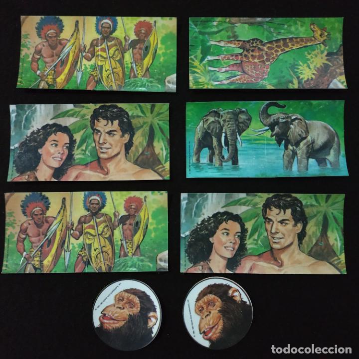 Coleccionismo Cromos antiguos: PANRICO - LOTE 8 CROMOS EL MAPA DE LA SELVA DE TARZAN 1987 SIN PEGAR CON TRASERAS / PHOSKITOS CROPAN