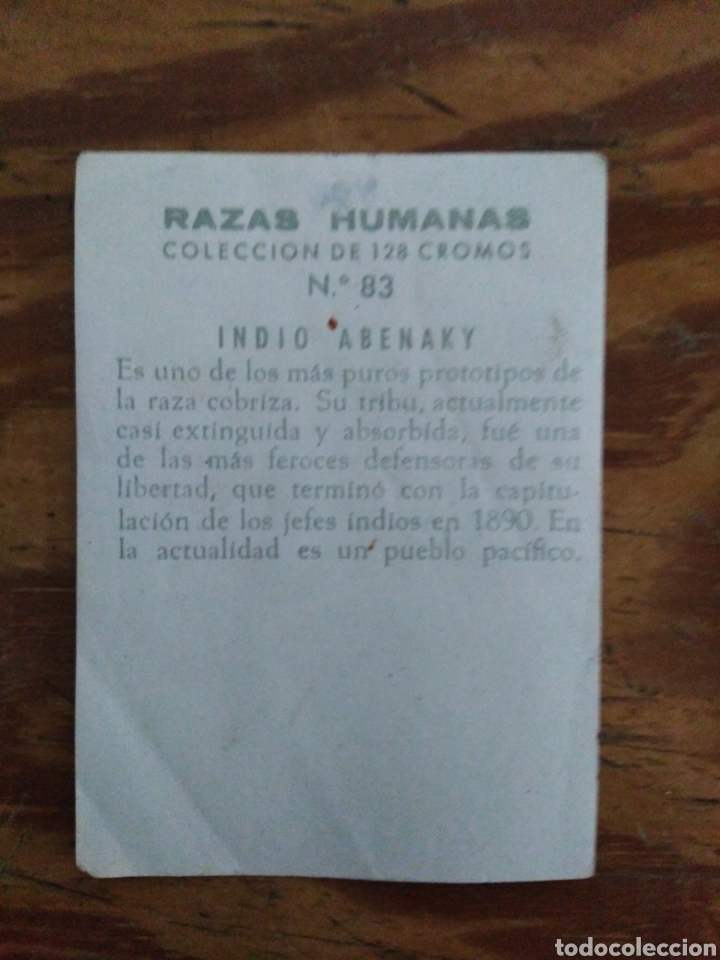 Coleccionismo cromos antiguos: Cromo 83. Razas humanas - Foto 2