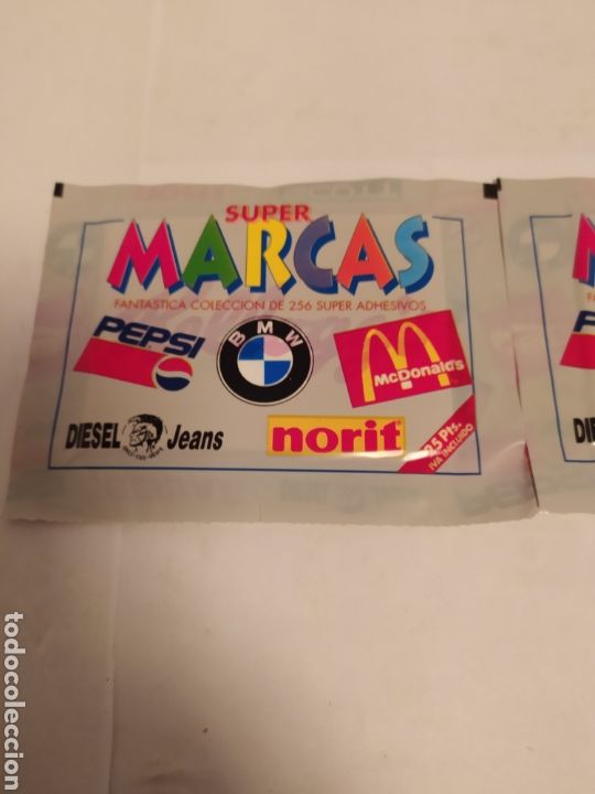 Coleccionismo cromos antiguos: Sobres Super Marcas, sin abrir - Foto 2