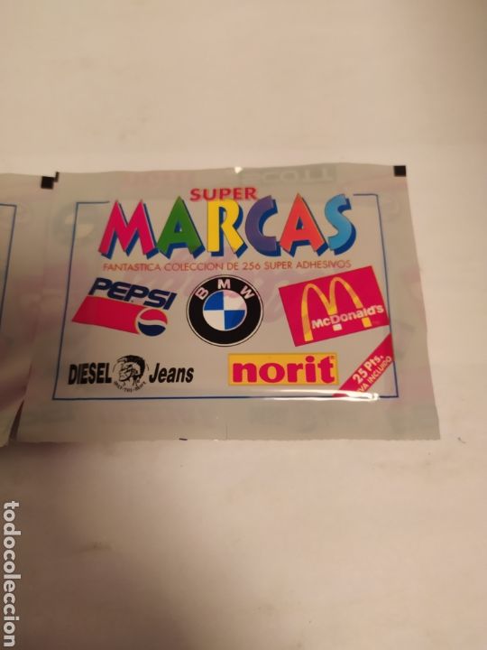 Coleccionismo cromos antiguos: Sobres Super Marcas, sin abrir - Foto 3