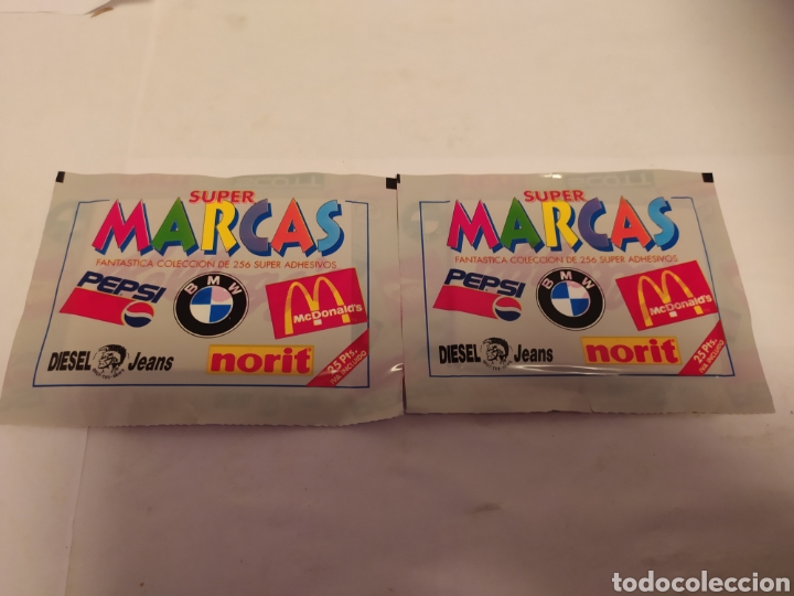 Coleccionismo cromos antiguos: Sobres Super Marcas, sin abrir - Foto 1