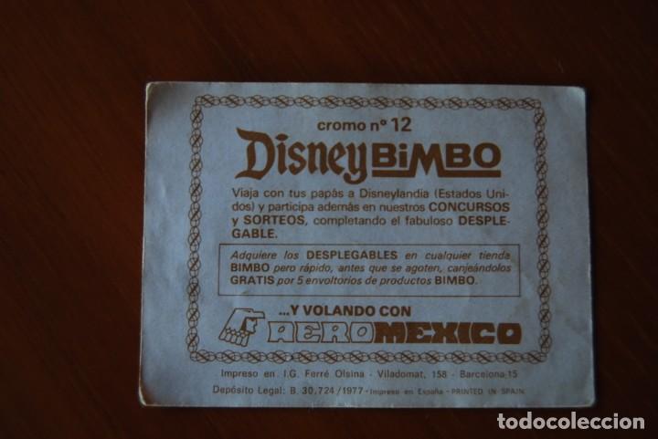 Coleccionismo cromos antiguos: Cromo Disney Bimbo N. 12 - Foto 2