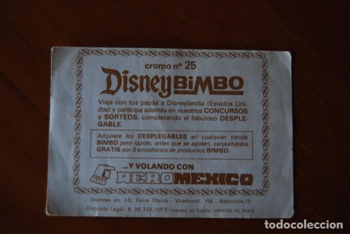 Coleccionismo cromos antiguos: Cromo Disney Bimbo N. 25 - Foto 2