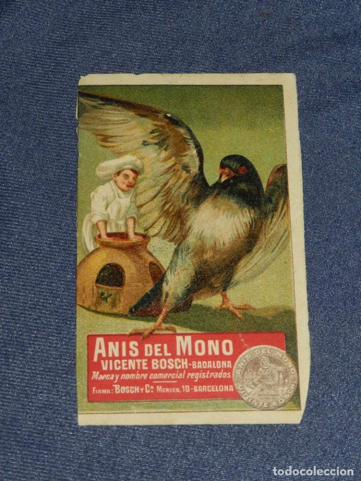 Coleccionismo Cromos antiguos: CROMO ANIS DEL MONO VICENTE BOSCH . COCINA PR&Aacute;CTICA N.3 - SE&Ntilde;ALES DE USO
