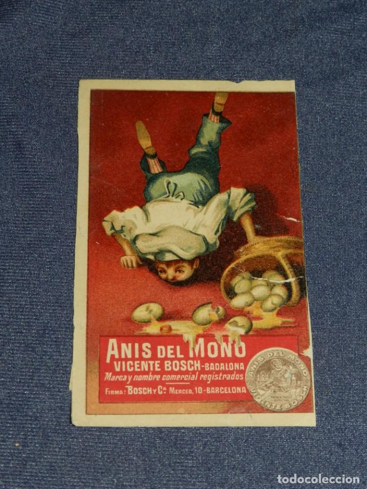 Coleccionismo Cromos antiguos: CROMO ANIS DEL MONO VICENTE BOSCH . COCINA PR&Aacute;CTICA N.4 - SE&Ntilde;ALES DE USO