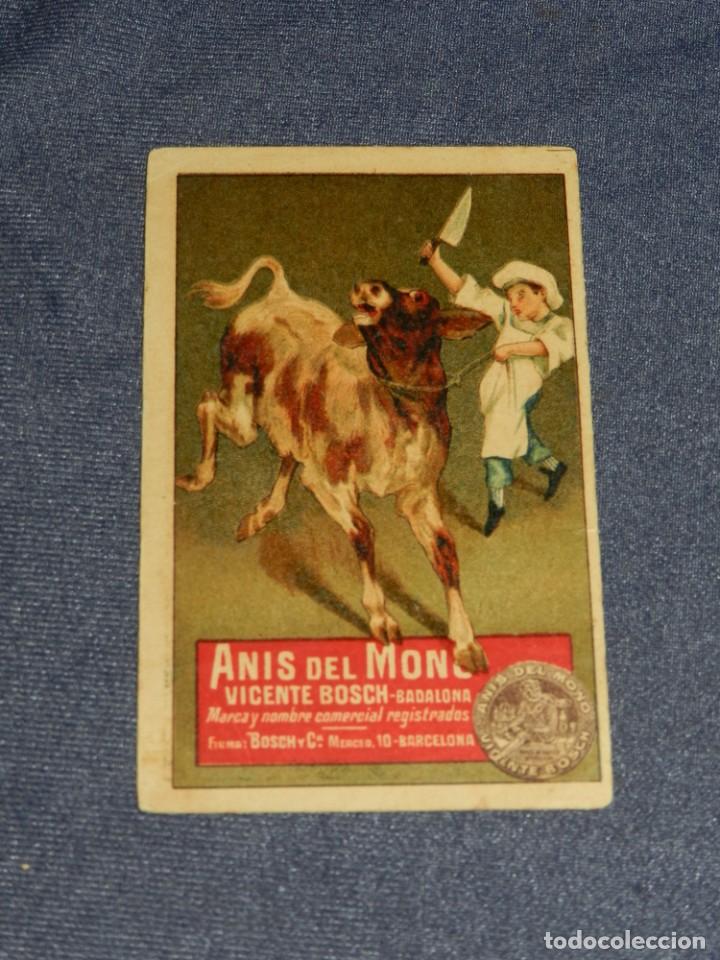 Coleccionismo Cromos antiguos: CROMO ANIS DEL MONO VICENTE BOSCH . COCINA PR&Aacute;CTICA N.5 - SE&Ntilde;ALES DE USO