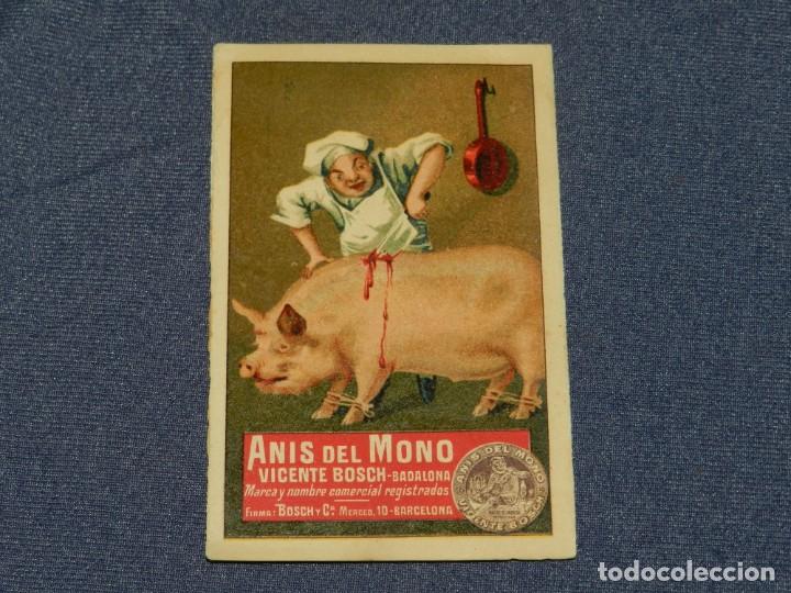 Coleccionismo Cromos antiguos: CROMO ANIS DEL MONO VICENTE BOSCH . COCINA PR&Aacute;CTICA N.9 - SE&Ntilde;ALES DE USO