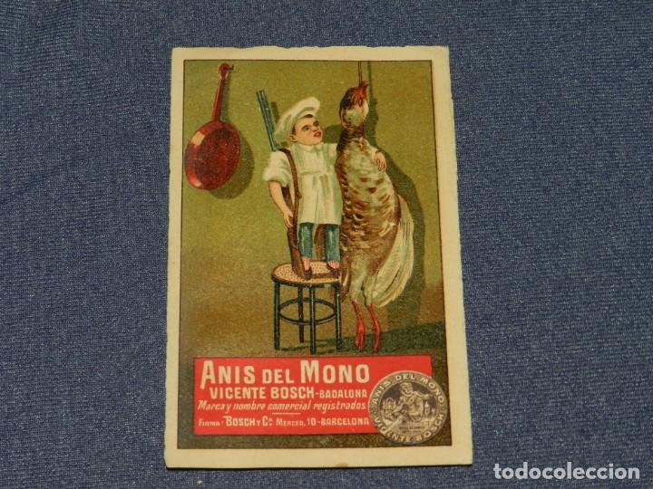 Coleccionismo Cromos antiguos: CROMO ANIS DEL MONO VICENTE BOSCH . COCINA PR&Aacute;CTICA N.12 - SE&Ntilde;ALES DE USO