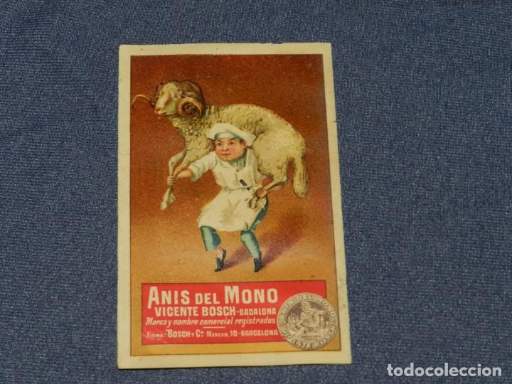 Coleccionismo Cromos antiguos: CROMO ANIS DEL MONO VICENTE BOSCH . COCINA PR&Aacute;CTICA N.17 - SE&Ntilde;ALES DE USO