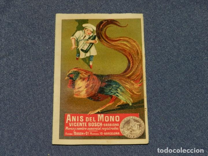 Coleccionismo Cromos antiguos: CROMO ANIS DEL MONO VICENTE BOSCH . COCINA PR&Aacute;CTICA N.20 - SE&Ntilde;ALES DE USO
