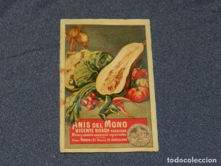 Coleccionismo Cromos antiguos: CROMO ANIS DEL MONO VICENTE BOSCH . COCINA PR&Aacute;CTICA N.21 - SE&Ntilde;ALES DE USO