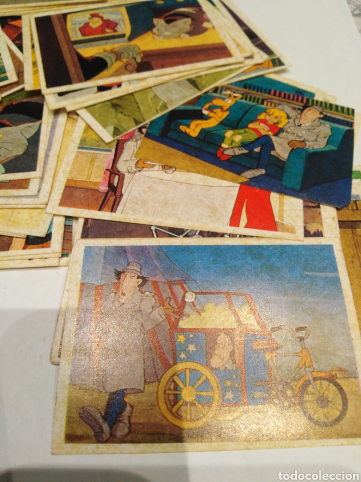 Coleccionismo cromos antiguos: Lote 60 cromos del Inspector Gadget - Foto 4