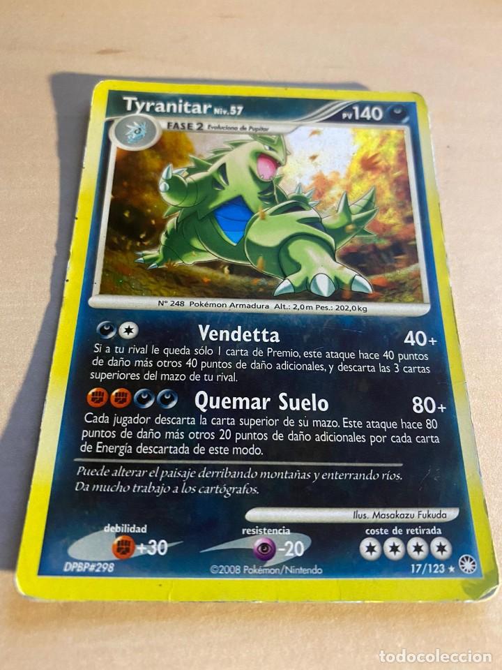 Colecionismo Cromos antigos: Carta Tynanitar Brillante Pokemon