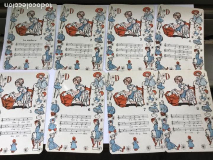 Coleccionismo Cromos antiguos: TENGO UNA MU&Ntilde;ECA VESTIDA DE AZUL 8 CROMOS .11X7.ANOS 30.DORSO FLOR .CANCI&Oacute;N COMPLETA